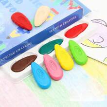 3D Dreidimensionale Wassertropfen Buntstifte, die die Hände nicht schmutzig machen, Kunststoffform Buntstifte, 12/24 Farben, Malwerkzeuge, Schulbedarf, Schulanfang