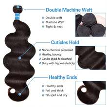 Aopusi Wedding Festival Gift Body Wave Real Hair Bundle Of Real Hair Brazilian Real Hair 12A Straight Hair Wet Wave Black Braided Double Hair Curtain 100% Unprocessed Hair Extensions Natural Color 1/3/4pcs Double Weft Can Weft Extensions Body Bundles Human Hair Extensions Suitable For NaturalHair Colors Of Women ,Peluca De Cabello Humano,HumanHairWigs Human HairWig,Music Festival,Wedding Festival,Christmas,StockingStuffers,Christmas Gifts,Hair, Maquillaje,Christmas Decrotions Gifts For Women,Gifts,Hair Stuff,HairAccerssories,Suitable For Parties, Daily Use, Schools,Birthday Banquets And Other Occasions.Body Wave YakiStraight Ocean Wave Human Hair Weft Real Hair Extensions Clip In HairWeft Keratin Bond Hair Weft Seamless Hair WeftChristmas Hair Holiday Hair Extensions Festive HairPieces Christmas Glitter Hair Xmas Hair AccessoriesCrimson Red Human Hair Volumizing Hair Weft ChristmasHuman Hair Weft - Crimson Red Bouncy Wave - Natural Black - 查看 6