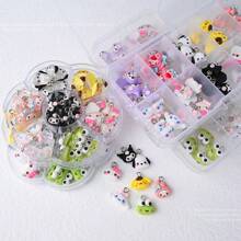 Sanrio 50 Sanrio Creative Cartoon 3D DIY Jewelry Accessories, Suitable For Hand Decoration Of Phone Cases, Keychains, Hanging Accessories, Earrings, And Various Combinations Of Resin DIY Accessories, Essential For Decoration