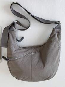 peach tree Crescent/Dumpling Shaped Shoulder Bag For Women, Casual Crossbody Tote Bag Suitable For University, School, Travel, Outings, Large Capacity, Lightweight, Fashionable, Perfect Gift For Friends And Valentine's Day - Peach Tree Brand