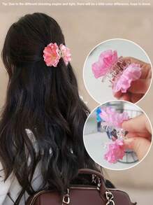 1 pièce Pince à cheveux fleur, pince latérale florale, pince à cheveux, accessoire de cheveux Camélia