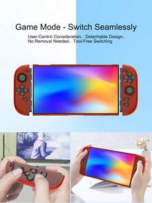1pc 2 Console Protective Case + 2pcs Detachable Controller Grip Covers + 8pcs Joystick Caps Set, Anti-Slip For Enhanced Gameplay Experience - Multicolor - View 4