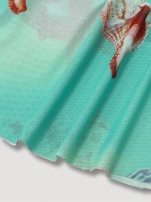 Women Mesh Printed A-Line Skirt, Simple & Fashionable Casual Everyday Wear Spring - Multicolor - View 5