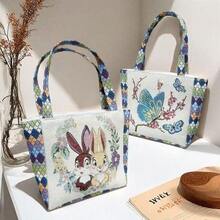 Women Top Handle Bags - 菱格蝴蝶[22*28] - 查看 2