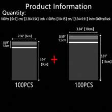 100 piezas de bolsas de plástico reutilizables con cierre hermético de 1-12 pulgadas, combo de 200 piezas, grosor de 0.062mm/2.44Mil, bolsas de plástico transparente para congelar, joyería, ropa, campamento al aire libre, regalos, almacenamiento de muebles, flores, aniversarios