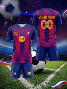 Camiseta personalizada del equipo espacial de Barcelona, unisex transpirable y de secado rápido para deportes, con patrones, logotipos, nombres y números personalizados, adecuada para entrenamiento de bádminton, voleibol y fútbol, con estilo, moda, hipster, casual, minimalista chic, personalizada, única, disfraces de hombre, armario cápsula, estilo básico/urbano de hombre, regalos ideales para él, novio, familia, amigos, para cumpleaños, para vacaciones/días festivos, para escuela/competición, para deportes/escalada