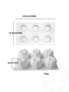 1 bucată matriță de dovleac din silicon lucrată manual - foarte potrivită pentru fabricarea lumânărilor și aromaterapie, poate face lumânări de atmosferă din dovleac de Halloween, pietre parfumate din gips, rășină și alte obiecte artizanale lucrate manual, potrivită pentru matrițe de decorare a casei, cum ar fi ornamente pentru casă, cadouri de sărbători, cadouri festive, petreceri de atmosferă etc. - alb - Vizualizare 8