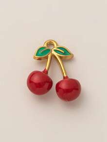 1 件不锈钢水果系列西瓜、香蕉、菠萝、葡萄、牛油果、橙子、芒果吊坠，适合 DIY 创意项链、手链、耳环、包链、钥匙扣，镀 18K 金，适合送给妻子、母亲和女朋友的创意吊坠