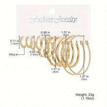 Set de 32 piezas de pendientes de estilo vintage punk de metal para mujeres, pendientes de aro con forma de corazón y de estoperol geométricos, joyas encantadoras aptas para uso diario (forma de estoperol aleatoria)