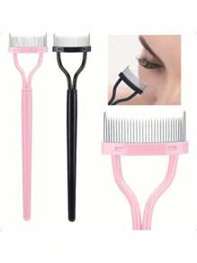 2pcs Eyelash Separator Tools Eyelash Brush Eyelash Comb Separator Definer Eyelash Comb For Combing And Separating Eyelashes,Makeup,Cheap,Room Decor,Vanity,Travel,Bedroom,Makeup Accessories