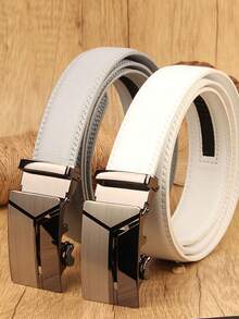 1 条 2024 年新款经典男士商务腰带，金属扣腰带，送给男朋友的奢华礼物，几何图案 PU 皮革腰带，适合西装，四季休闲、商务、男朋友、丈夫、父亲、爸爸男士礼物，日常穿着、时尚、青少年、户外、度假、运动、旅行、街头、波西米亚风、复古 - 彩色 - 查看 5