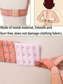 50 piezas de broches de presión metálicos, broches de costura adecuados para tela, lencería, broches fijos, broches de gancho invisible para chaqueta/camisa/vestido, broches invisibles de alta resistencia, broches de costura resistentes a la oxidación para abrigo de cuero/piel, kit de transformación de moda DIY, kit de reparación de ropa - Multicolor - Ver 9