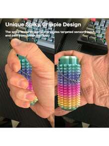 Petit Ouchies Fidget, Mini Jouet Fidget de Poche pour Adultes, Stimulant de Douleur Fidget, Pendentif Clé Évacuant Imprimé en 3D, 1 pièce Porte-clés Stimulant Épineux Grippie pour Soulagement de l'Anxiété Positif, Cadeaux de Nouveauté pour Amis
