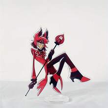 1个动漫亚克力立牌模型 - 动态角色姿势，桌面装饰，游戏玩家和动漫迷的理想礼物，充满活力的动漫风格装饰，送给朋友和动漫爱好者的完美礼物，动漫配件，友谊礼物，趣味设计，动漫角色工艺品，色彩缤纷，DIY办公室装饰，现代风格 - 彩色 - 查看 9