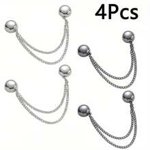 2/3/4/6/8/10/12pcs Magnetic Waist Cincher Clips, Adjustable T-Shirt Hem Clips, Perfect Fit, Metal Snap Buttons, Available In White/Gold/Black