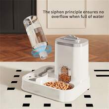 二合一自动喂猫饮水器，全新设计猫狗碗 - 彩色 - 查看 7