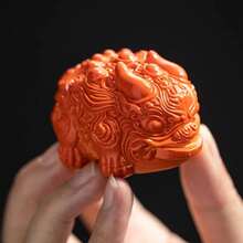 mascota deé que de color Zhaocai Pixiu decoración de resina mesa deé decoración de mesa deé accesorios de juego deé kung fu - A - Ver 1