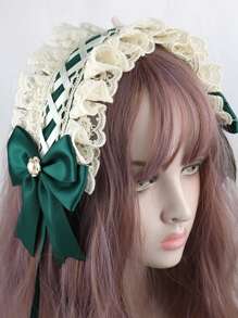 Serre-tête Lolita avec nœud papillon, look gothique/punk/Goth pour filles