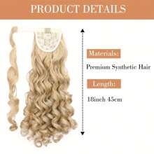 Retro Curly Hair Ponytail Wig, Fashionable Ponytail Wig, Synthetic High Heat Resistant Material Suitable For Daily Wear To Increase Hair Volume, Suitable For Holiday Carnival Wear, Halloween