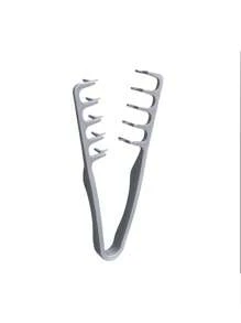 1pc Volumizing Zig-Zag Hair Comb - Textured Teeth Firmly Grip To Boost Root Volume And Conceal Partings, White Plastic Design Fits All Hair Types,Back To School,Travel Holiday Essentials,Hair Accessories For Women