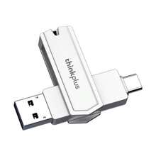 Lenovo TPCU301plus Dual-Use USB Flash Drive For Mobile Phone And Computer USB3.2 High Speed 128G Apple Android Computer Three-In-One Mini Metal