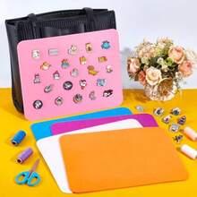 New 5 Colors Felt Rectangle Insert Panels For Ita Bag DIY Crafts 12.5x9.8 Inch Set With Pin Display Functionality And Stylish Window Packet Design - As Pic - View 4