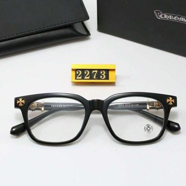 Bold Chrome Heart Glasses - Stylish Light Blocking And Anti-Dust Eyewear, Unisex Fashion Accessories Clear Durable