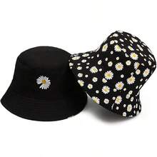 Unisex Reversible Bucket Hat For Beach And Fishing - 雛菊花 - 查看 7