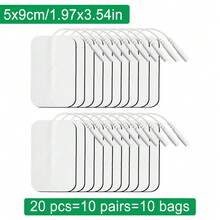 Parches de electrodos reutilizables y autoadhesivos premium para unidad TENS, compatibles con máquinas TENS/EMS para estimulación muscular. Utilizan conectores de cable de clavija de 2,0 mm y vienen disponibles en varios tamaños. - Multicolor - Ver 21
