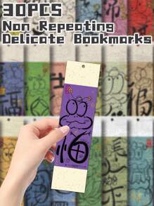 30 peças de marcadores de página delicados com tema de cobra, fofos e sem repetição, para presente de Natal, cartões decorativos, etiquetas de leitura, artigos de papelaria, presentes para clubes de leitura, leitores, escritores, amantes de livros, material de escritório, material escolar para estudantes e professores, volta às aulas