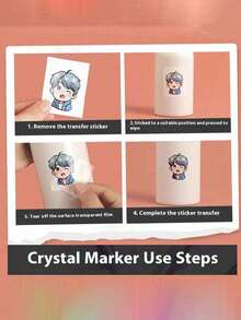 20 قطعة إلى 150 قطعة ملصقات كريستال مخصصة، بأحجام مختلفة، قابلة للنقل بالأشعة فوق البنفسجية، مقاومة للماء، للتخصيص (قوارير المياه، أدوات المائدة، الحقائب، القرطاسية، وما إلى ذلك) - ملصق صورة الكريستال - مشاهدة 4