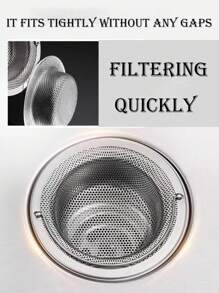 1/3 Stück Spülbecken Filter, Küchen Abflussfilter, Scheiben Filter, für Spülbecken mit Griffen, Metall Spülbecken Filter, Bodenablauf für Küchengeschirr