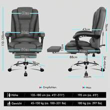 Home Office Chairs - Grey - View 4