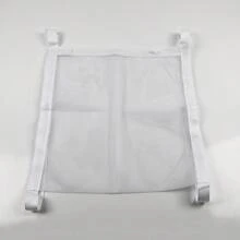 1 pieza Bolsa con cremallera para lavar zapatos, bolsa colgante con gancho y cierre de gancho y bucle autoadhesivo para la puerta de la lavadora, bolsa de red de almacenamiento de zapatos de panal grande, bolsa de malla para lavar zapatos deportivos