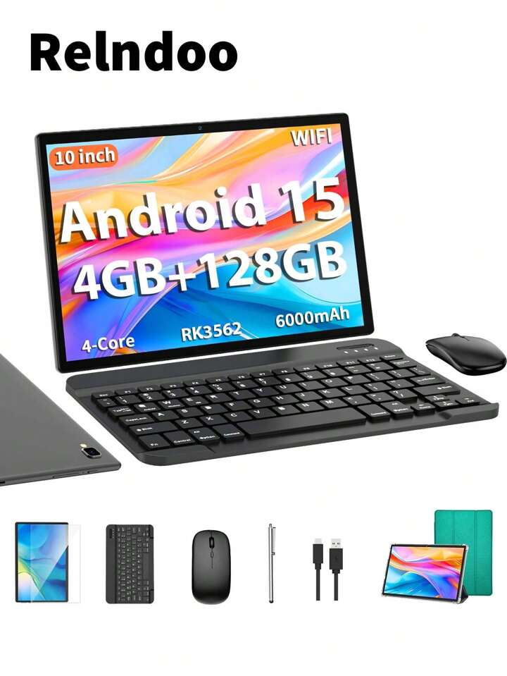 Relndoo キーボード付きAndroidタブレット Amazon | Navitech ブラックキーボードケース Relndoo Android