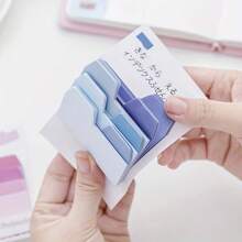 60pcs Colorful Gradient Index Sticky Notes, Index Memo Pads, Planner Tools Reusable Memo Stickers G489