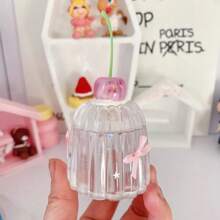 E Storage Box Pen Wash Jar Desktop Ornament Bow Storage Box Jewelry Storage Jar Home Decoration Girl Gift
