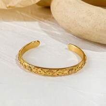 S SHOPBOHO 1 Peça Bracelete Rígido com Olho Grego Dourado 18k, Diamante, Sol Gravado, Folheado a Ouro, À Prova d'Água, Pulseira de Aço Inoxidável