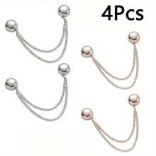 2/3/4/6/8/10/12pcs Magnetic Waist Cincher Clips, Adjustable T-Shirt Hem Clips, Perfect Fit, Metal Snap Buttons, Available In White/Gold/Black