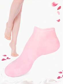 2pcs Gel Foot Mask Leg Warmers For Women, Dead Skin Removal, Moisturizing Silicone Foot Peeling Exfoliating Leg Warmers