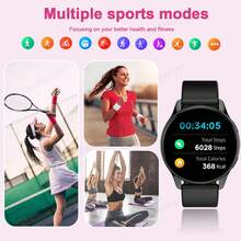 LOMAXFR Brand New Smartwatch, Call Reminder And Rejection, Multi-Sports Mode, Message Reminder View, Multiple Application Notifications, 1.52-Inch Full Touch HD Screen, Custom Dial Wallpaper, With Weather Forecast, Remote Control Photography Function, Unisex, Suitable For Android/IOS Phones - 彩色 - 查看 7
