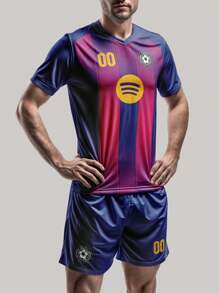Camiseta personalizada del equipo espacial de Barcelona, unisex transpirable y de secado rápido para deportes, con patrones, logotipos, nombres y números personalizados, adecuada para entrenamiento de bádminton, voleibol y fútbol, con estilo, moda, hipster, casual, minimalista chic, personalizada, única, disfraces de hombre, armario cápsula, estilo básico/urbano de hombre, regalos ideales para él, novio, familia, amigos, para cumpleaños, para vacaciones/días festivos, para escuela/competición, para deportes/escalada
