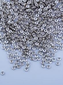 103 Stücke 6mm/73mm silberfarbene Kristall Abstandsperlen, ideal für das Basteln von Armbändern und Halsketten