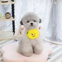 INS Style Korean Fashion New Embroidered Cartoon Pet Bib Dog Scarf, Washable