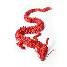 1 件创意 3D 打印龙桌面装饰，独特奇特的小雕像工艺品