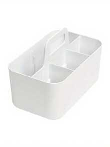 1pc Multi-Functional Storage Basket With Handle, Eyeglass & Accessories Organizer Box, Portable Pencil & Pen Holder Desk Organizer With 5 Compartments