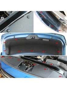 60 sztuk samochodowych klipsów mocujących 6 rozmiarów plastikowych łączników samochodowych, zestaw nitów dociskowych, zestaw klipsów do paneli zderzaka samochodowego, nadwozia, drzwi, do ciężarówek i motocykli