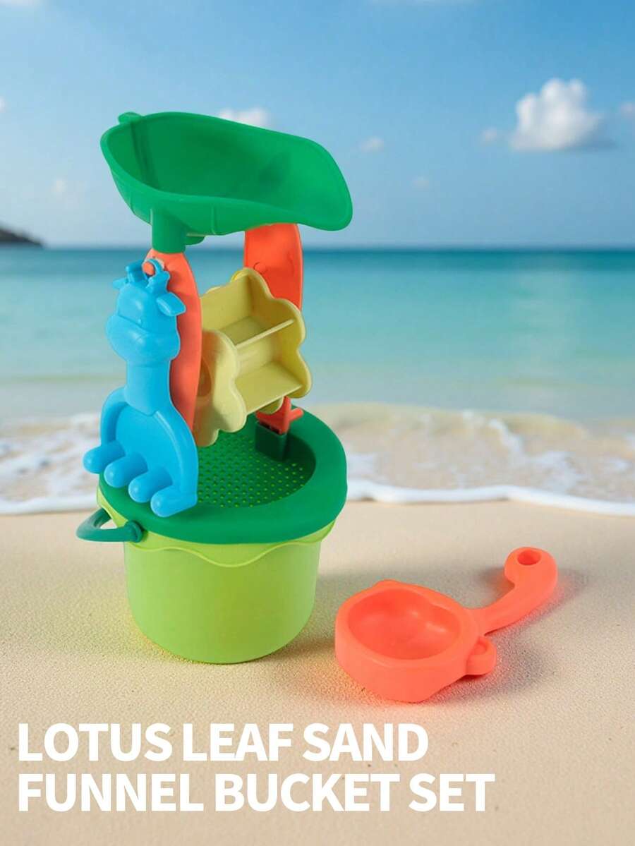 1 Set Of Children's Beach Toys, Digging Sand Digging Soil Play Water Material , Including Buckets, Sand Leakage Windmill, Shovel, Rake, Etc., Color Random, Suitable For The Beach Beach Outdoor Sand Play, Suitable For 3-6-12 Years Old Baby Boy Baby Girl Baby Shovel Bucket Leakage Sand Sand Sand Pool