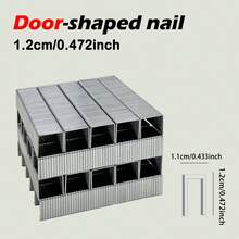 重型订书钉 8/10/12 毫米（0.31/0.39/0.47 英寸）- 1000 件/3000 件高品质 - 适用于重型订书机、木工、家具、DIY 项目 - 銀色 - 查看 7