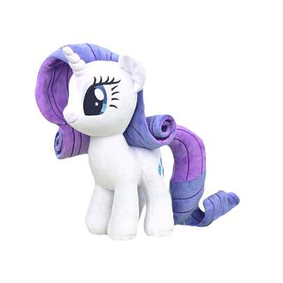 Hasbro 我的小马驹毛绒玩具 - 暮光闪闪公主设计，配有闪光角和彩虹鬃毛，柔软可抱的毛绒玩具，适合女孩，适合 3 岁以上儿童的节日礼物，官方授权角色